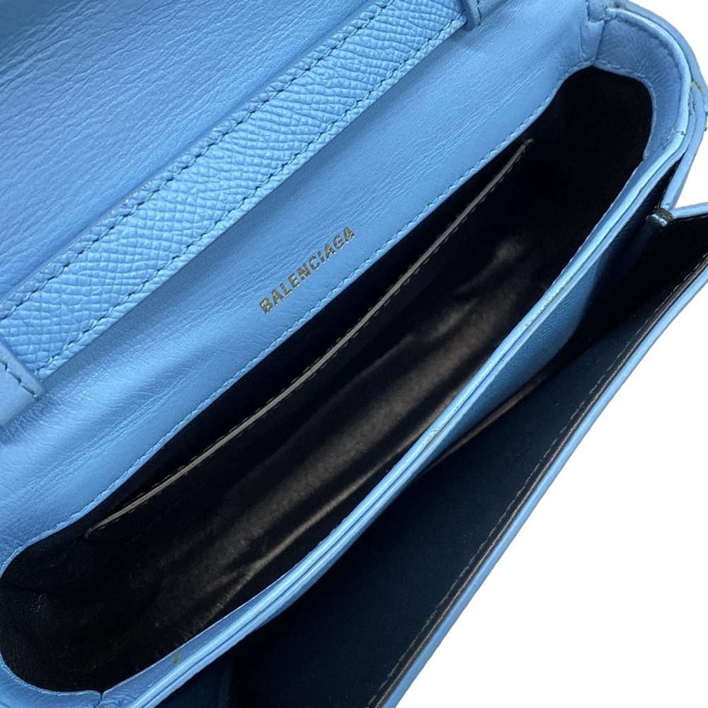 BALENCIAGA Ville Day Bag XS Shoulder Blue Leather - Picture 7 of 7